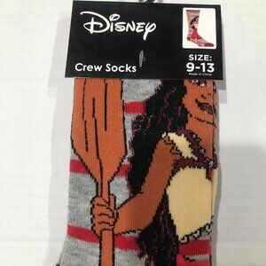 Disney, Disney Moana, Moana, Crew Socks, Size 9-13